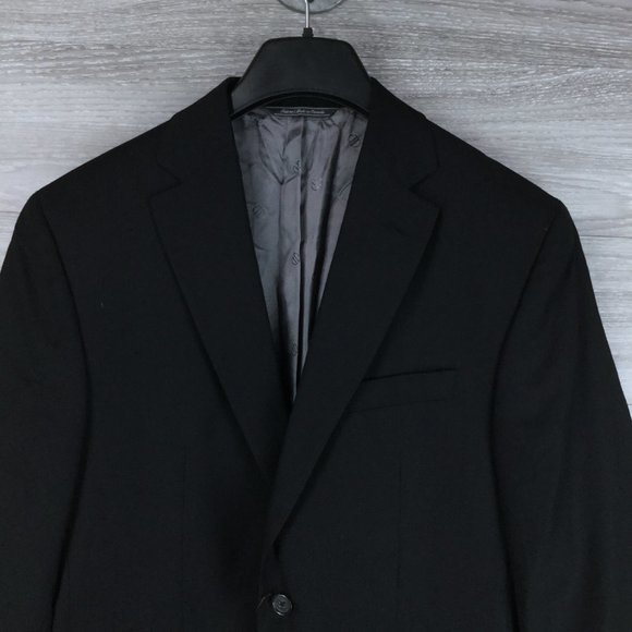 David Donahue Ryan Wool 2 Button Jacket Blazer - Picture 2 of 5